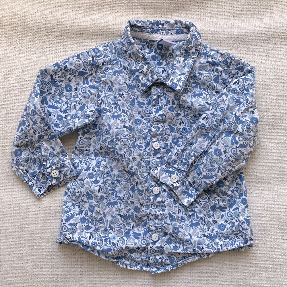 Petit Bateau shirt, sz 18 months